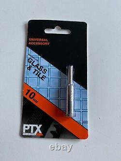 100 x PTX Universal Holesaw Drill bit 10mm for Glass and Tile Drill bits Joblot