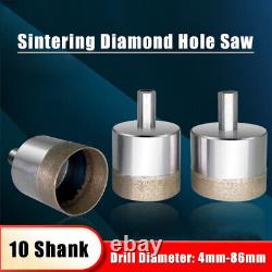 10 Shank Sintering Diamond Hole Saw Drill Bit Cutter Glass Tile Ceramic Marble