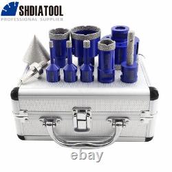 10pcs Boxed Diamond Drilling Core Hole Saw Chamfer Bits Beveling Ceramic Tile