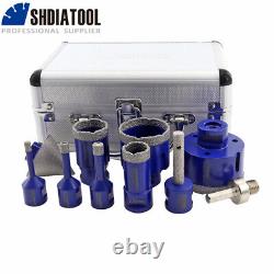 10pcs/set Diamond Drilling Core Bits Hole Saw Cone Milling Porcelain MarbleTile