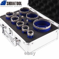 11pcs Diamond Drilling Bits Ceramic Tile Marble Core Hole Saw for Angle Grinder