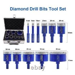 11pcs Diamond Drilling Bits Ceramic Tile Marble Core Hole Saw for Angle Grinder