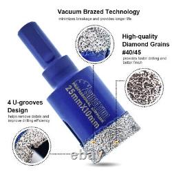 11pcs Diamond Drilling Bits Ceramic Tile Marble Core Hole Saw for Angle Grinder