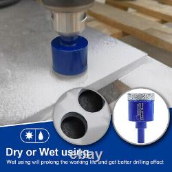 11pcs Diamond Drilling Bits Ceramic Tile Marble Core Hole Saw for Angle Grinder