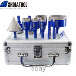 11pcs/kit Diamond Drilling Core Bits Cut Marble Concrete Granite Hole Saw Cutter