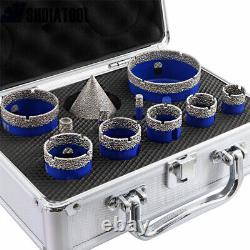 11pcs/kit Diamond Drilling Core Bits Cut Marble Concrete Granite Hole Saw Cutter