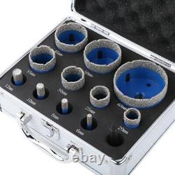 12PCS M14 Drill Bit Set Diamond Dry Hole Saw 6-68mm Granite Marble Ceramic Tile