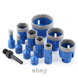 12PCS M14 Drill Bit Set Diamond Dry Hole Saw 6-68mm Granite Marble Ceramic Tile