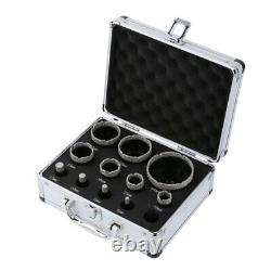 12PCS M14 Drill Bit Set Diamond Dry Hole Saw Kit 6-68mm For Tile Marble Granite