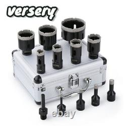 12PCS M14 Drill Bit Set Diamond Dry Hole Saw Kit 6-68mm For Tile Marble Granite