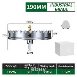 12-200mm TCT Hole Saw Drill Bit Carbide Tip Cutter Alloy Tool Stainless Steel