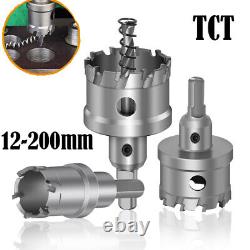 12-200mm TCT Hole Saw Drill Bit Carbide Tip Cutter Alloy Tool Stainless Steel