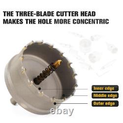 12-200mm TCT Hole Saw Drill Bit Carbide Tip Cutter Alloy Tool Stainless Steel