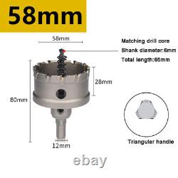 12-200mm TCT Metal Hole Saw Cutter Stainless Steel Alloy Special Drill Bit Tool