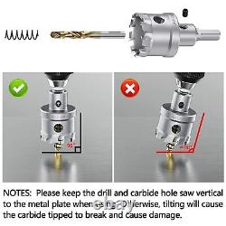 12-270mm TCT Hole Saw Cutter Drill Bits For Stainless Steel Metal Iron Copper