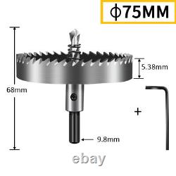 12-80mm HSS High Speed Steel Hole Saw Cutter Drill Bit Steel/Iron/Aluminum Board