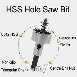 12mm-100mm Hole Saw Tooth HSS Drill Bit Cutter For Stainless Steel Metal Alloy