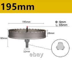 12mm? 200mm Carbide Hole Saw Metal Cutter For Stainless Steel HSS Wood Alloy