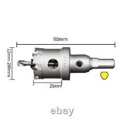 12mm 200mm TCT Carbide Cutter Hole Saw Drill Bits for Stainless Steel Metal