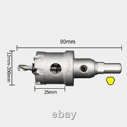 12mm-200mm TCT Carbide Tip Hole Saw Drill Bit Stainless Steel Metal Alloy Cutter