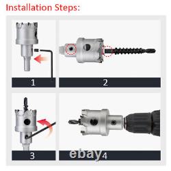 12mm-200mm TCT Metal Hole Saw Cutter Drill Bit For Iron Aluminum Stainless Steel