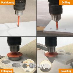 12pcs/box Diamond Core Drilling Bit Set Triangle Shank Hole Saw Cutter for Tile