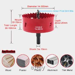 14-300mm M42 Bi Metal Hole Saw Cutter Drill Bits For Wood Plastic Aluminum Iron