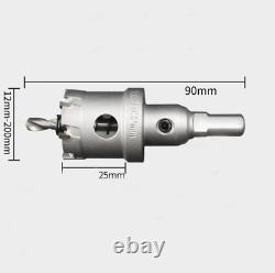 14mm-200mm Hole Saw Metal Drill Bit TCT Carbide Tip Stainless Steel Cutter Heavy