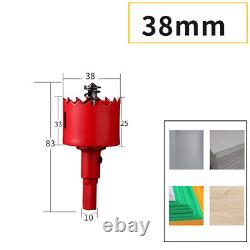 15 mm-300 mm Bi metal Hole Saw Drill Bit Arbor Pilot Hole Saw Metal Wood Plastic