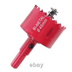 15mm 300mm Bi Metal Hole Saw Arbor Pilot Drill Bit Metal Wood Plaster Cutter