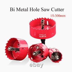 15mm-300mm Bi Metal Hole Saw Cutter M42 Pilot Drill Bit For Metal Wood Plastic