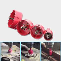 15mm 300mm Bi Metal Hole Saw Drill Bit Arbor Pilot Hole Saw Metal Wood Plastic