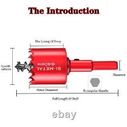 15mm-300mm Hole Saw Bi-Metal M42 Cutter Drill Bit Holesaw For Wood Plaster Board