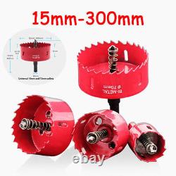 15mm-300mm Hole Saw Bi-Metal M42 Cutter Drill Bit Holesaw For Wood Plaster Board