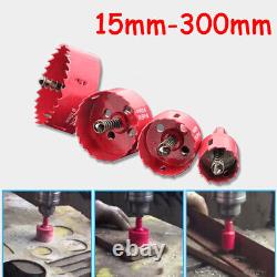 15mm-300mm Hole Saw Bi-Metal M42 Cutter Drill Bit Holesaw For Wood Plaster Board