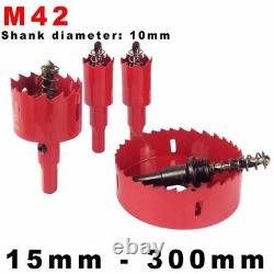 15mm to 300mm Bi Metal M42 HSS Hole Saw Cutter Drill Bit for Metal Wood Plastics