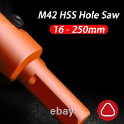 16 250mm Drill Bit Bi Metal M42 HSS Hole Saw Cutter For Wood Plaster Board