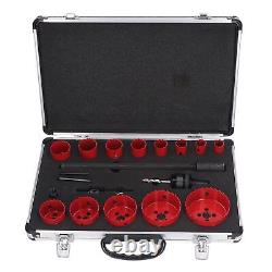 19-Piece Bi Metal Hole Saw Kit With Drill Bit Hex Wrench Long Pole Pipe Hole