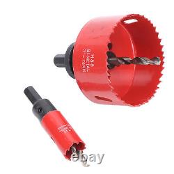 21x Hole Saw Kit Hole Cutter WithDrill Bit Extension Rod Thread Converter TPG