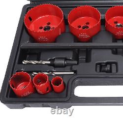 21x Hole Saw Kit Hole Cutter WithDrill Bit Extension Rod Thread Converter TPG