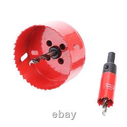 21x Hole Saw Kit Hole Cutter WithDrill Bit Extension Rod Thread Converter TPG