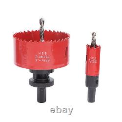 21x Hole Saw Kit Hole Cutter WithDrill Bit Extension Rod Thread Converter TPG