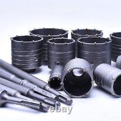 30-160 mm Core Drill Bit SDS PLUS HEX TCT Concrete Brick Hole Cutter Pilot