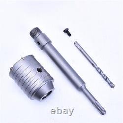 30-160 mm Core Drill Bit SDS PLUS HEX TCT Concrete Brick Hole Cutter Pilot