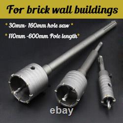 30mm -160mm CORE DRILL BIT CONCRETE SDS MASONRY HOLE PILOT BRICKS BLOCK DRAINAG