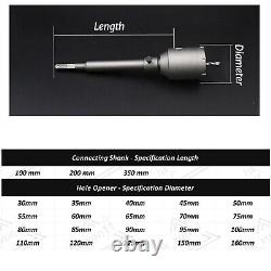 30mm 160mm CORE DRILL BIT CONCRETE SDS MASONRY HOLE PILOT BRICKS BLOCK DRAINAG
