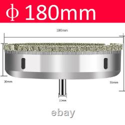 3-200mm Diamond Drill Bit Hole Saw Cutter Tool For Glass Marble Ceramics Granite