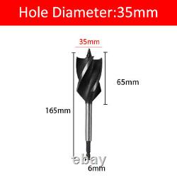 4-Flutes Auger Wood Drill Bit Fast Cut Spade Bits Hole Saw Joiner Carpenter