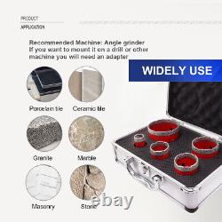 5pcs Diamond Drill Core Bits M14 Hole Saw Granite Kit Drilling Bit Tile Ceramic