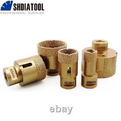 5pcs Dry Diamond Drilling Bits Hole Saw Cutter for Porcelain Tile Granite M14